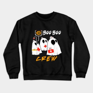 Halloween Costume Gift Boo Boo Crew Nurse Ghost Crewneck Sweatshirt